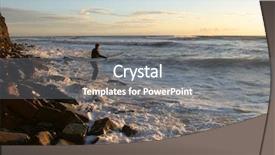  Presentation with maya bay - Slides consisting of trepidation - surfer at kimmeridge bay dorset background and a  colored foreground