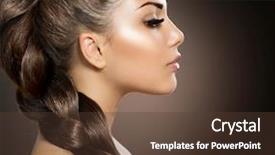  Presentation with beauty makeup - Slide deck enhanced with devops - hair braid beautiful woman background and a tawny brown colored foreground