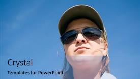  Presentation with sky day and night - Slides consisting of trevel - portrait of the traveller background and a  colored foreground