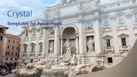  Presentation with rome italy - Slide deck enhanced with trevi-fountain-in-rome-italy background and a  colored foreground