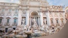  Presentation with rome italy - PPT theme having trevi-fountain-in-rome-italy background and a  colored foreground