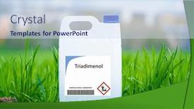  Presentation with diseases - Presentation theme featuring triadimenol-systemic-fungicide-used background and a sky blue colored foreground