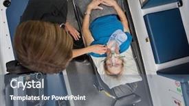  Presentation with heart rate - Amazing PPT theme having triage - overhead view of senior woman backdrop and a ocean colored foreground