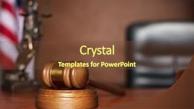  Presentation with court gavel - Colorful presentation theme enhanced with trial - gavel on court desk backdrop and a tawny brown colored foreground