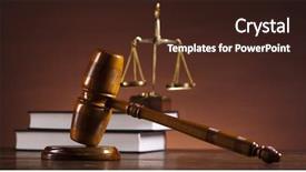  Presentation with trial - Beautiful PPT layouts featuring trial court - law theme mallet of judge backdrop and a  colored foreground