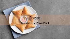  Presentation with plate boundaries - Beautiful slides featuring triangle - plate with delicious samosas backdrop and a coral colored foreground