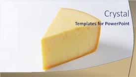  Presentation with triangle - Presentation having triangle-of-hard-cheese background and a sky blue colored foreground