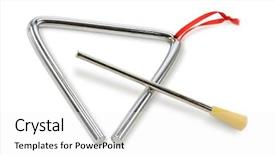  Presentation with triangle - Amazing presentation design having triangle on white background backdrop and a white colored foreground