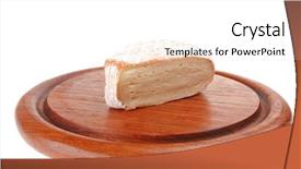  Presentation with lilac flowers bunch over wood - Slides featuring triangle on wood over white background and a white colored foreground