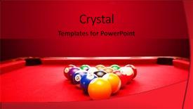  Presentation with triangle - Audience pleasing slide set consisting of triangle red cloth table backdrop and a black colored foreground