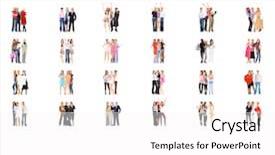  Presentation with culture - Beautiful theme featuring triangle relationship - office culture together we stand backdrop and a  colored foreground