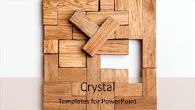  Presentation with triangle - Presentation theme consisting of triangle square - puzzle game background and a coral colored foreground