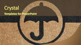  Presentation with triangle - Colorful PPT theme enhanced with triangle square box - cardboard umbrella mark fine closeup backdrop and a  colored foreground