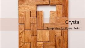  Presentation with puzzle - Slide deck with triangle square box - puzzle game background and a coral colored foreground