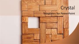  Presentation with game crossword puzzle - Theme having triangle square box - puzzle game background and a coral colored foreground