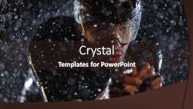  Presentation with triathlon - Cool new presentation theme with triathlon-athlete-riding-bike backdrop and a wine colored foreground