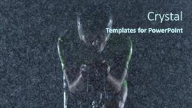  Presentation with bad weather - Beautiful presentation design featuring triathlon-athlete-riding-professional-racing backdrop and a tawny brown colored foreground