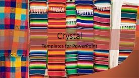  Presentation with tribal - PPT theme consisting of tribal culture - traditional rugs at market background and a red colored foreground