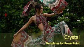  Presentation with tribal dancing - Beautiful slides featuring tribal flag - close up of beautiful young backdrop and a tawny brown colored foreground