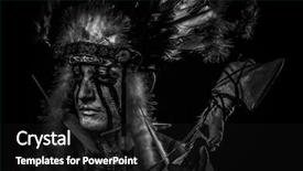  Presentation with indian tribal - Cool new slides with regalia - tribal native american indian chief backdrop and a black colored foreground