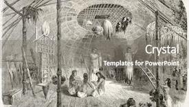  Presentation with old car - Theme consisting of tribes india - car nicobar island indigenous hut background and a  colored foreground