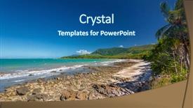  Presentation with beach rocks - PPT layouts consisting of tribulation - ellis beach with rocks near background and a ocean colored foreground