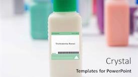  Presentation with trichoderma - Presentation theme enhanced with trichoderma-reesei-bacteria-produces-cellulase background and a white colored foreground