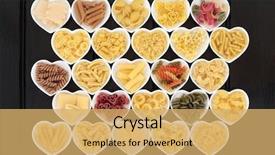  Presentation with dried food - Slides with  background and a  colored foreground