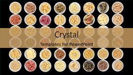  Presentation with porcelain - Slide set enhanced with collection in round porcelain bowl background and a coral colored foreground