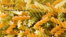 Presentation with macaroni - Cool new PPT theme with  backdrop and a  colored foreground