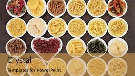  Presentation with dried food - Presentation theme consisting of selection in white porcelain bowl background and a gold colored foreground