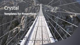  Presentation with pedestrian bridge - Amazing presentation design having trift bridge the longest 170m backdrop and a dark gray colored foreground