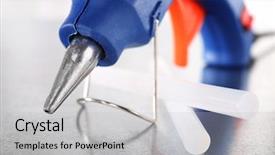  Presentation with glue - Presentation theme enhanced with trigger finger - dark blue glue gun background and a  colored foreground