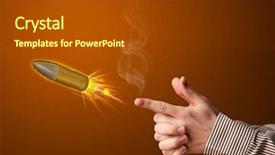  Presentation with gun - Audience pleasing PPT theme consisting of closeup of young ballerina sit in pointe shoes at white wooden floor background with copy space ballet practice beautiful slim graceful ballet dancer backdrop and a  colored foreground.