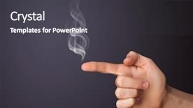  Presentation with charging gun man hands charging - Cool new PPT theme with clefty rotten and dirty architectural detail backdrop and a coral colored foreground