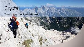  Presentation with august - Theme featuring triglav august 12 2017 - climbers background and a light blue colored foreground