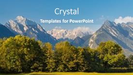  Presentation with national - Presentation theme enhanced with triglav-national-park-near-bovec background and a teal colored foreground