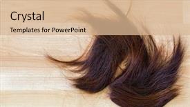  Presentation with hairdressing salon - Amazing presentation having trimmed cut off reddish backdrop and a coral colored foreground