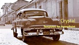  Presentation with january - Colorful presentation theme enhanced with trinidad-jan-13-classic-chevrolet backdrop and a tawny brown colored foreground