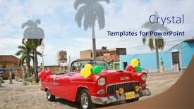  Presentation with revolution - Beautiful slides featuring trinidad-january-14-classic-chevrolet backdrop and a sky blue colored foreground