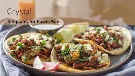  Presentation with tacos - Amazing presentation having trio-mexican-carne-asada-tacos backdrop and a coral colored foreground