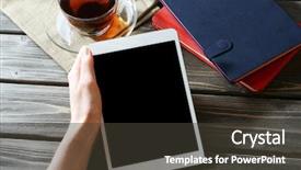  Presentation with rv travel - Beautiful slide set featuring trip planning - preparing for travel reservation ticket backdrop and a dark gray colored foreground