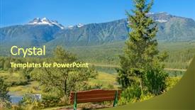  Presentation with picnic - Cool new presentation theme with triple saut - picnic table at the beach backdrop and a tawny brown colored foreground