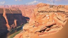  Presentation with shooting - Audience pleasing slide deck consisting of tripod for shooting on a steep and dangerous shore of the colorado river the well-known river colorado is picturesquely bent in the horseshoe backdrop and a coral colored foreground