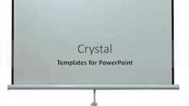  Presentation with projector - Amazing presentation having tripod projection screen for projector empty blank backdrop and a light gray colored foreground