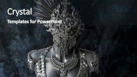  Presentation with gothic - PPT layouts with trippy - handmade piece silver jewelry costume background and a wine colored foreground