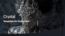  Presentation with steampunk - Audience pleasing slides consisting of trippy - steampunk handmade piece silver jewelry backdrop and a dark gray colored foreground