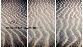  Presentation with sand dunes - PPT layouts enhanced with triptych-of-wavy-lines-pattern background and a light gray colored foreground