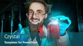  Presentation with magical - Slides having triumph-a-possessed-scientist background and a  colored foreground