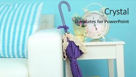  Presentation with interior decorating home - Theme with trivia - umbrella in home interior close-up background and a  colored foreground